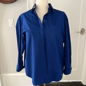 Acne Studios cotton button down l/sl shirt.Royal blue, medium